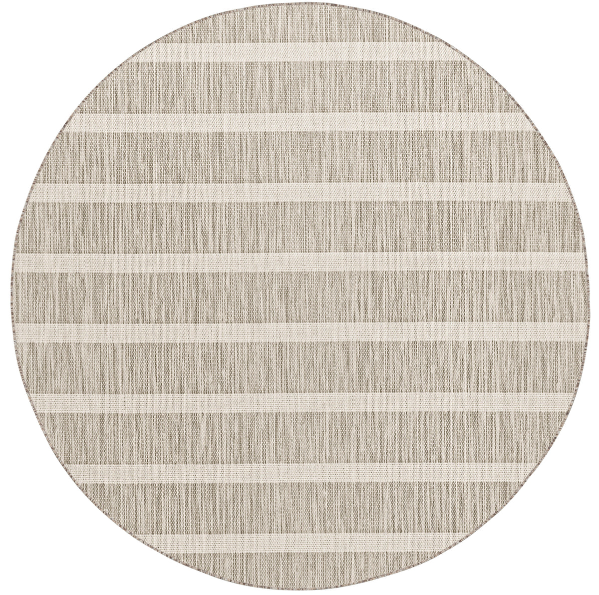 Positano POS03 Grey Ivory Rug - Round