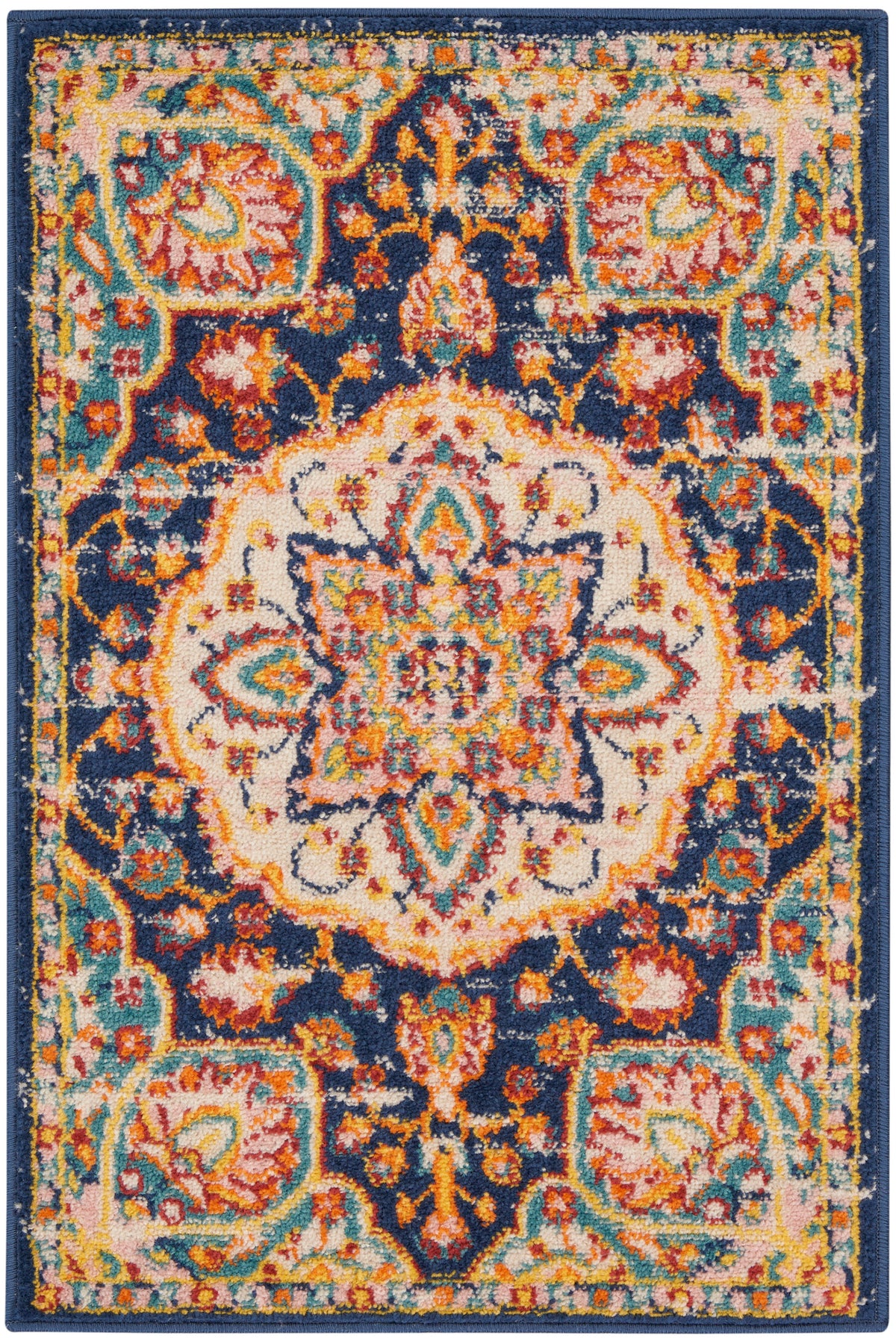 Passion PSN22 Navy Multicolor Rug - Rectangle