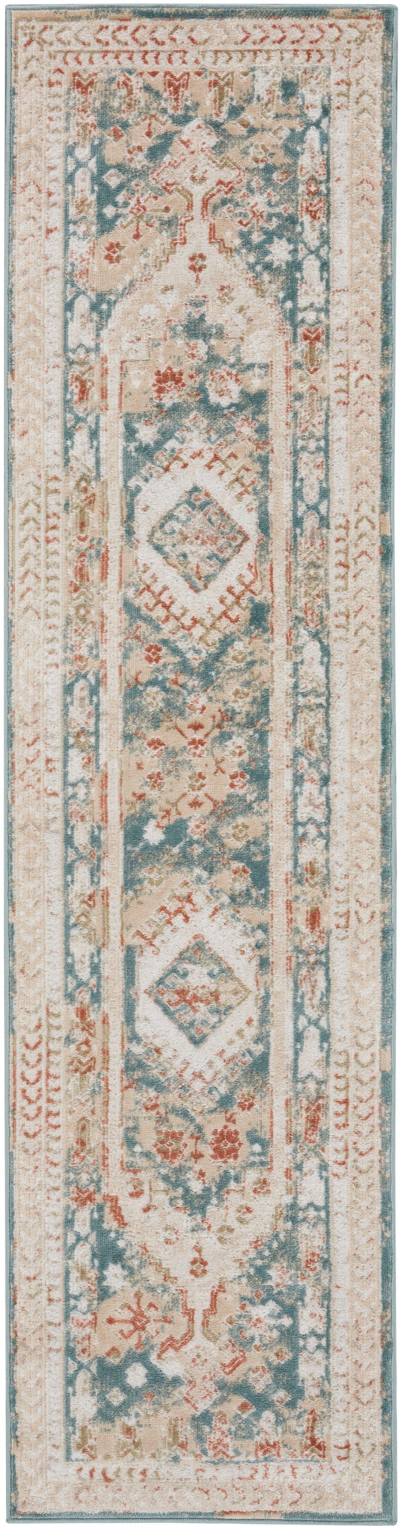 Thalia THL04 Green Ivory Rug - Runner