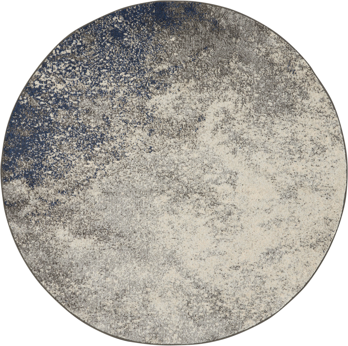 Passion PSN10 Charcoal Ivory Rug - Round