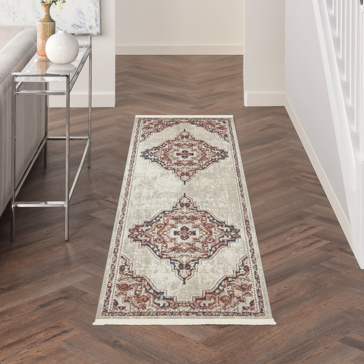 Carina CNA01 Brick Silver Rug - room scene