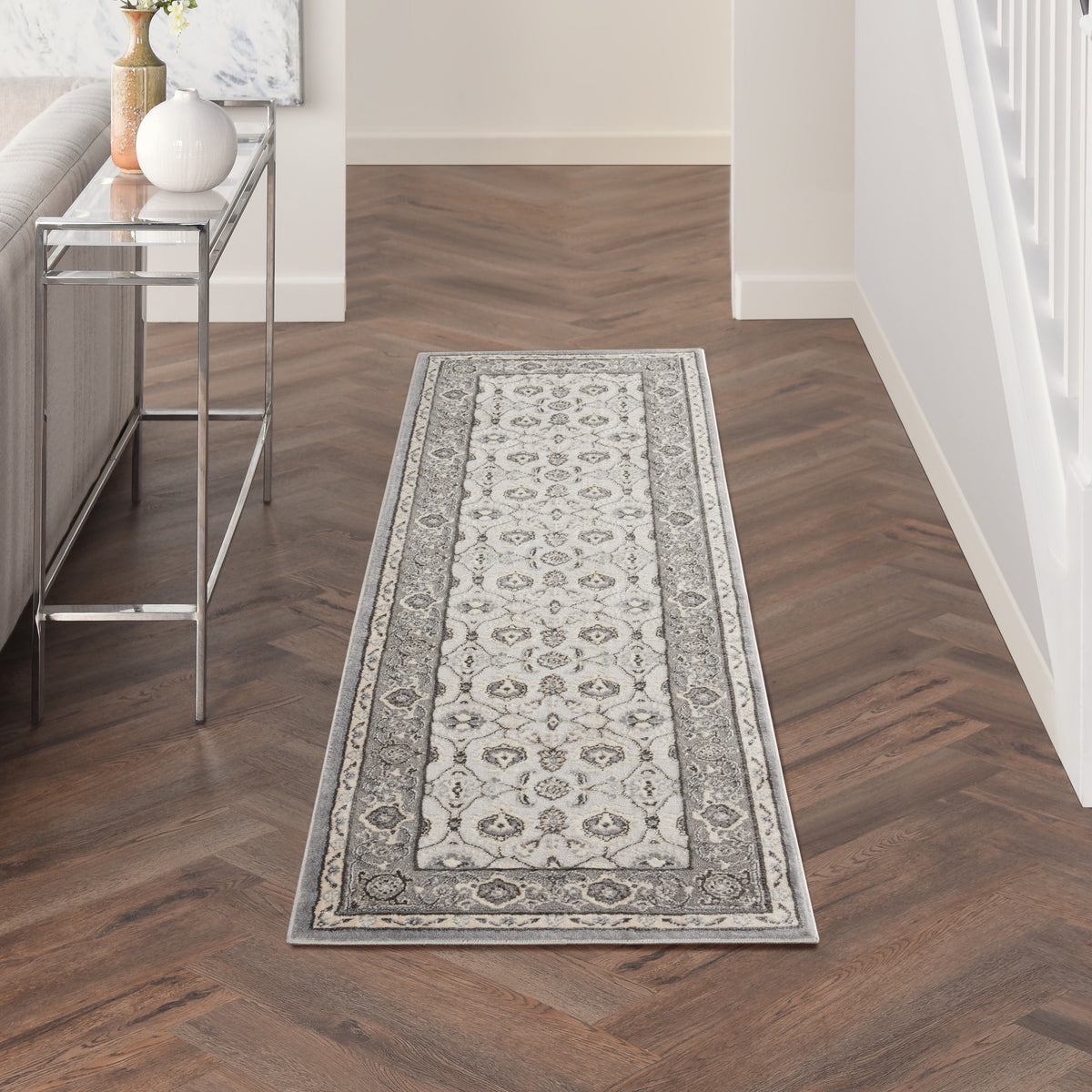 Grand Villa KI83 Grey Rug - room scene