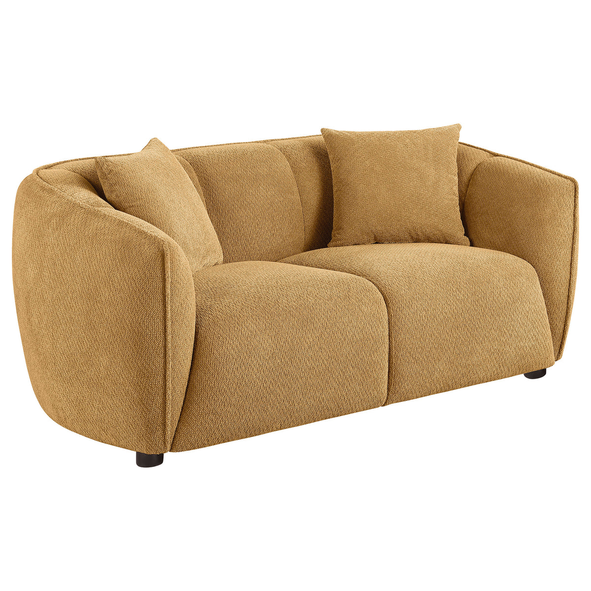 Aleisha 3-piece Fabric Upholstered Sofa Set - Mustard Yellow