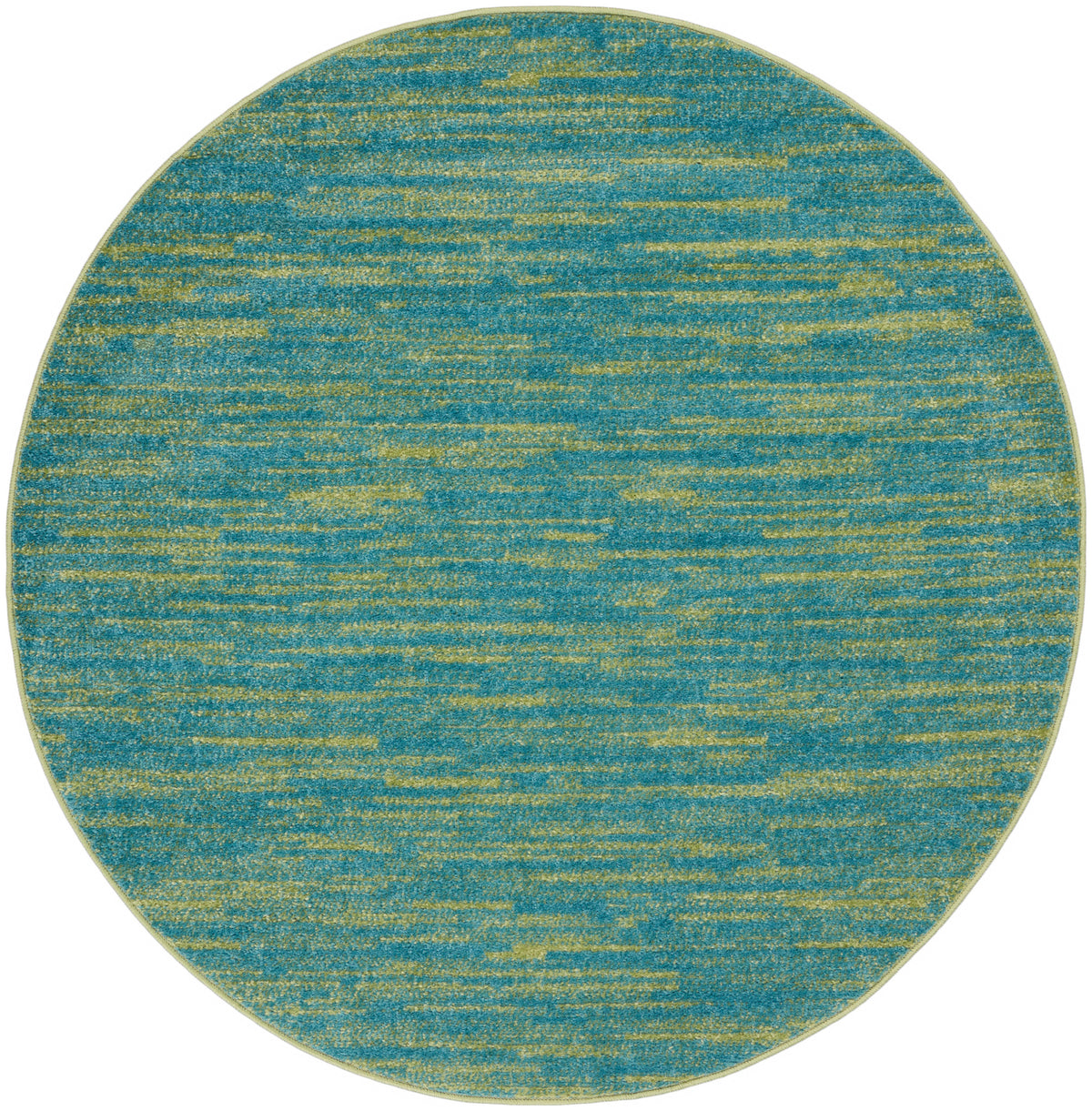 Nourison Essentials NRE01 Blue Green Rug - Round