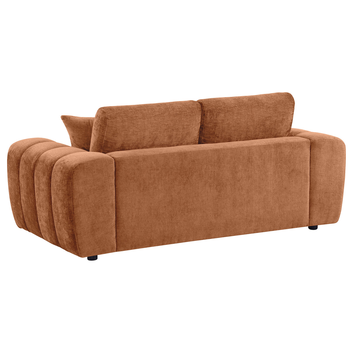 Burnett 3-piece Chenille Upholstered Sofa Set - Burnt Orange