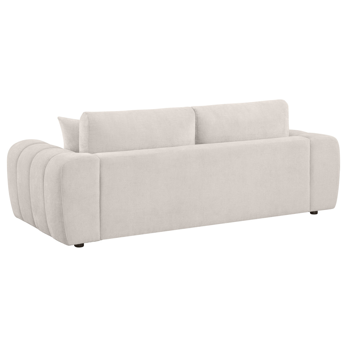 Burnett 3-piece Chenille Upholstered Sofa Set - Ivory