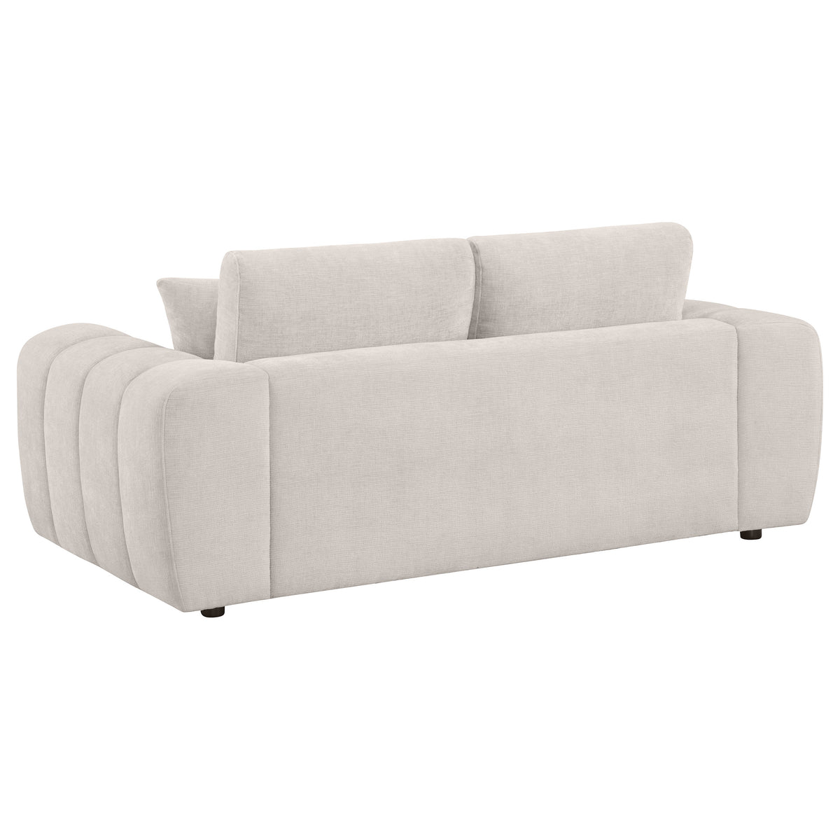 Burnett 3-piece Chenille Upholstered Sofa Set - Ivory