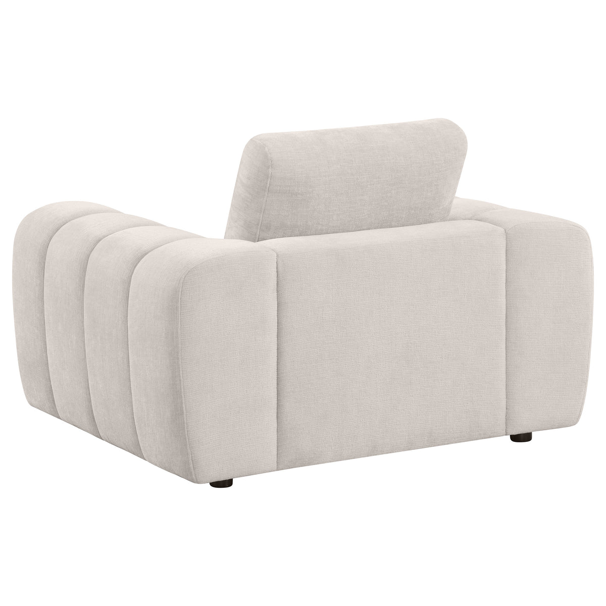 Burnett 3-piece Chenille Upholstered Sofa Set - Ivory