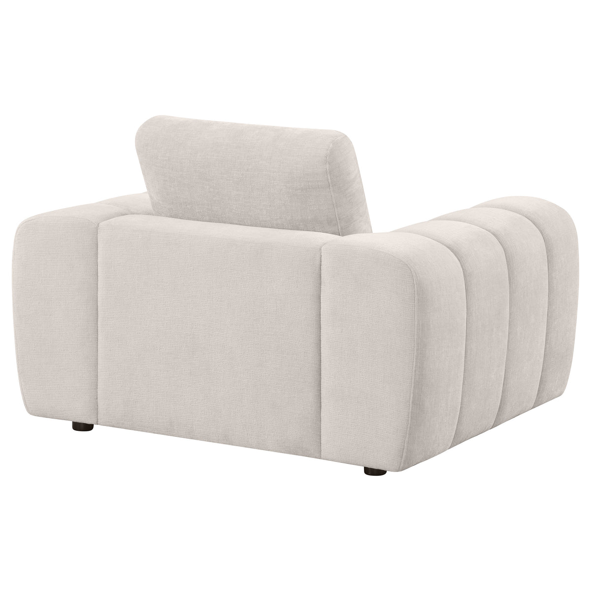 Burnett Chenille Upholstered Accent Chair - Ivory
