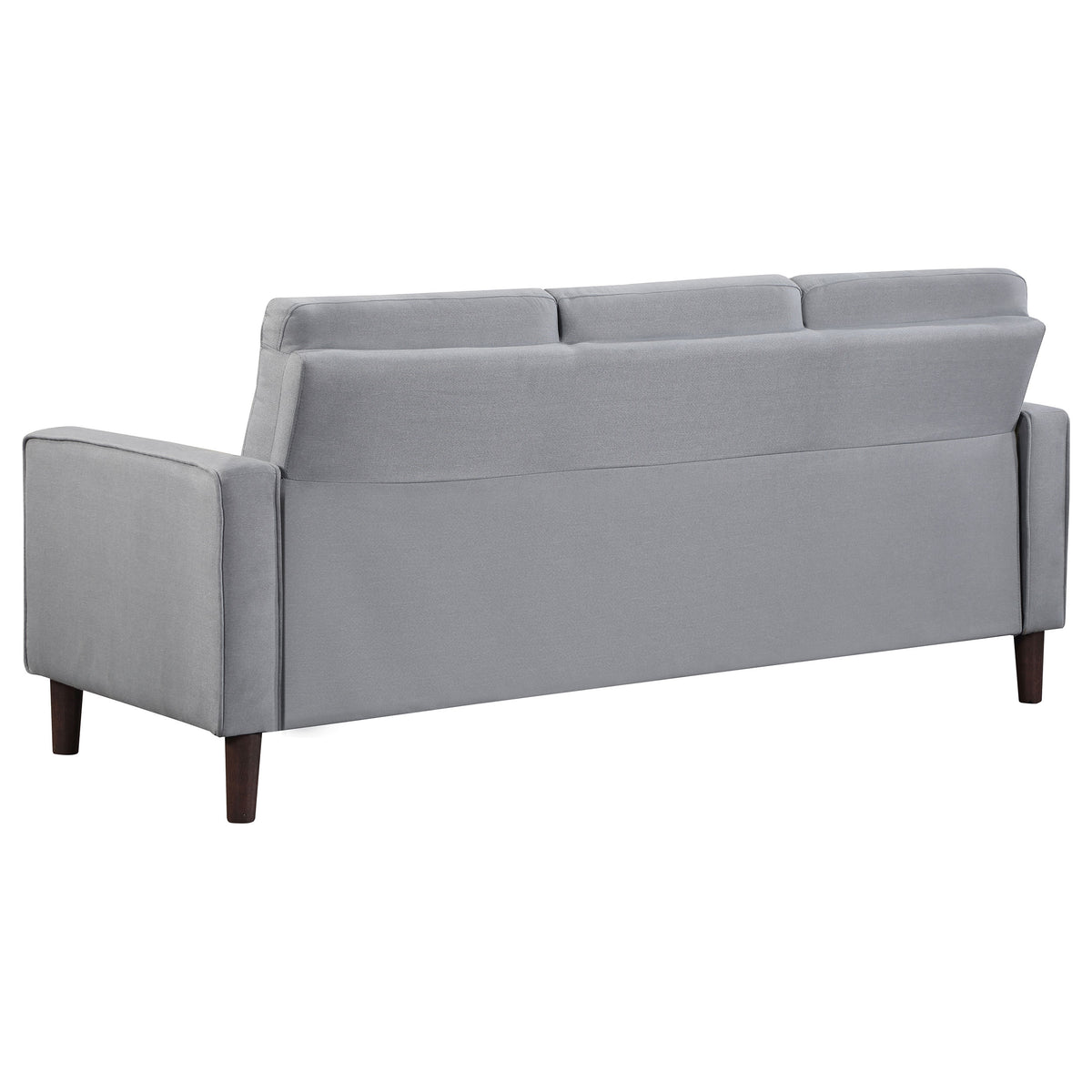 Bowen 2-piece Upholstered Track Arm Tufted Sofa Set - Grey