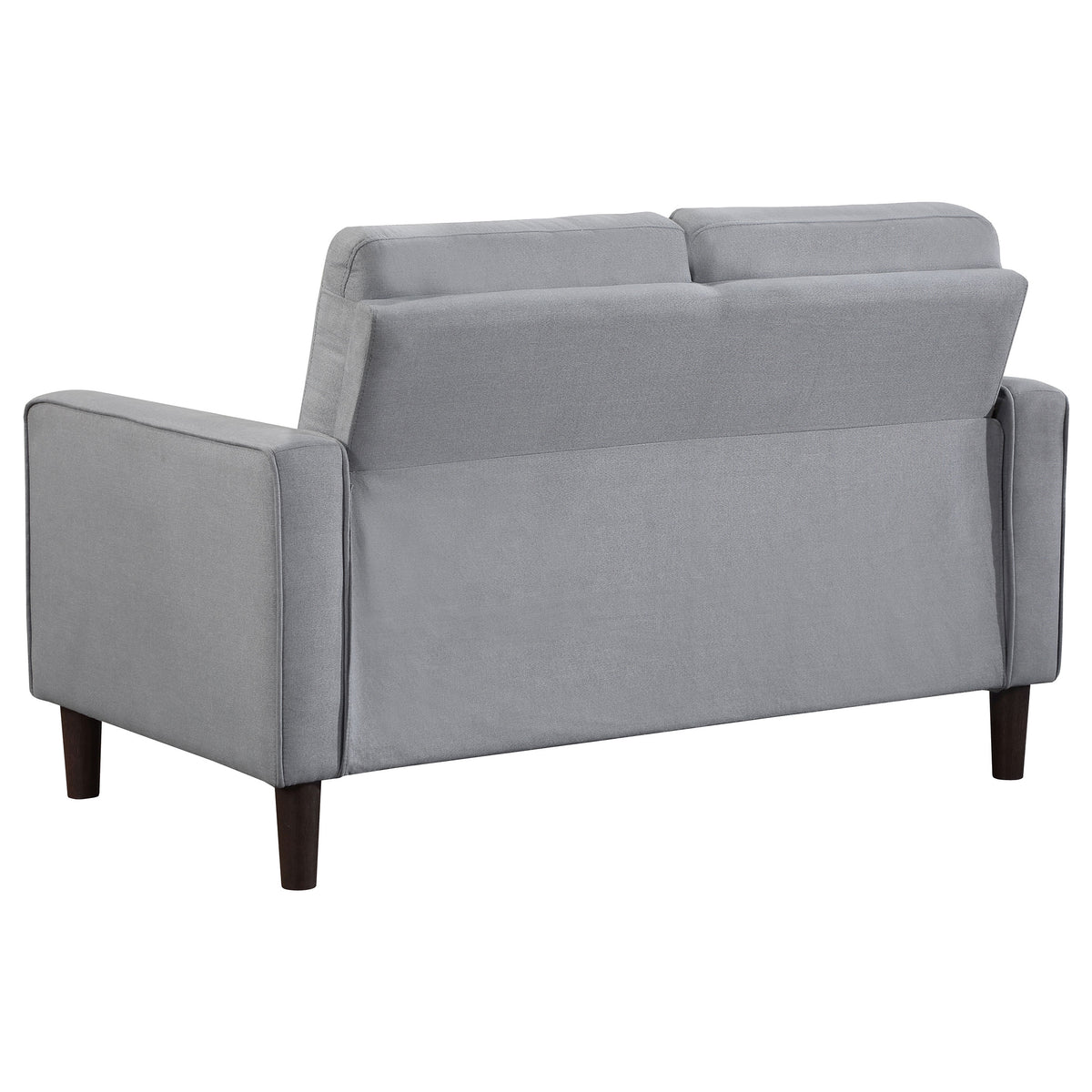 Bowen 2-piece Upholstered Track Arm Tufted Sofa Set - Grey