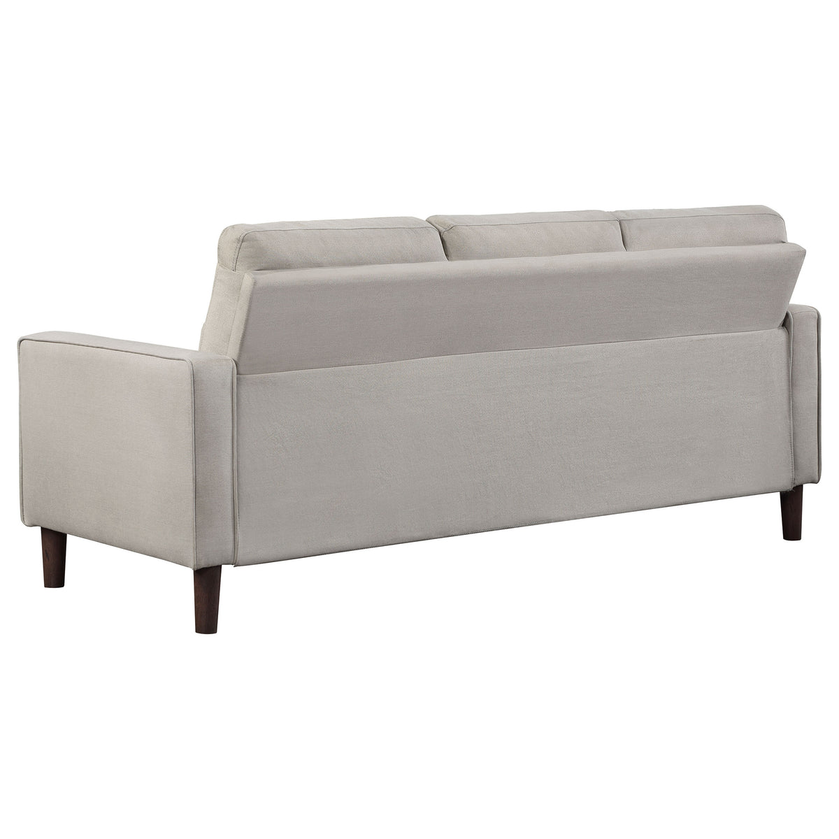 Bowen 2-piece Upholstered Track Arm Tufted Sofa Set - Beige