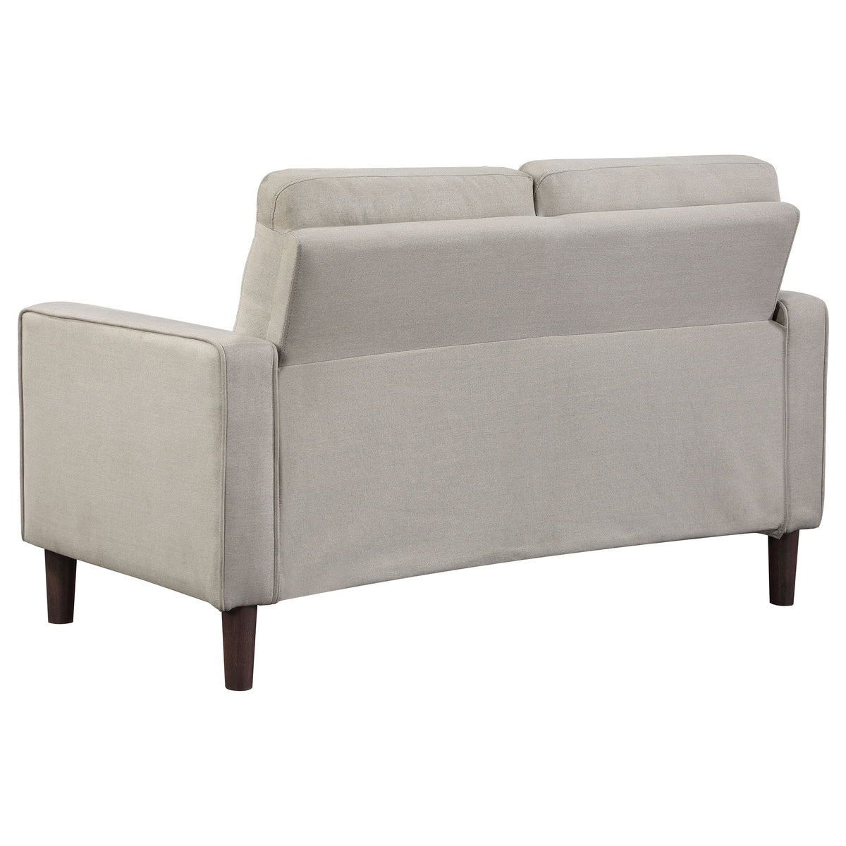 Bowen 2-piece Upholstered Track Arm Tufted Sofa Set - Beige