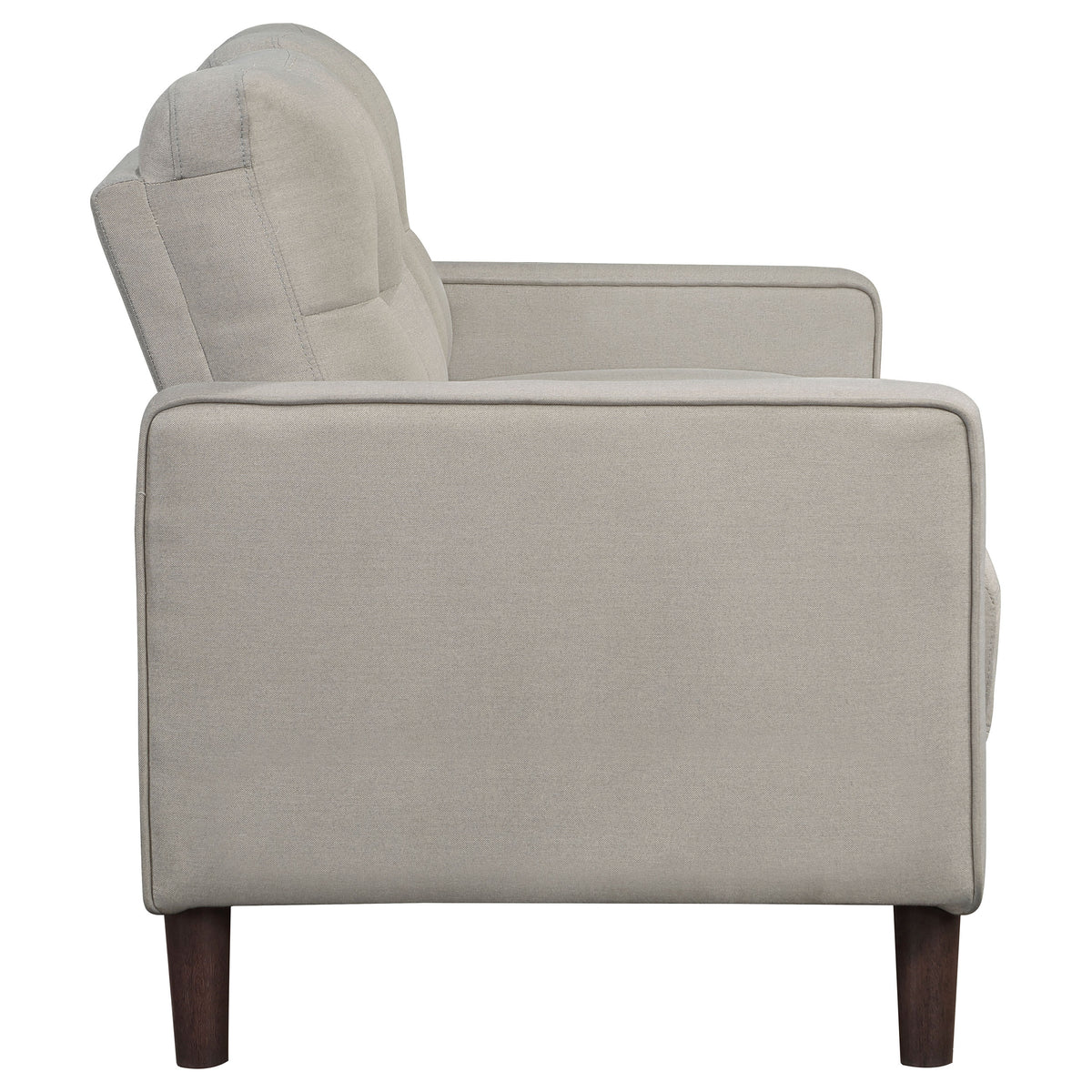 Bowen 2-piece Upholstered Track Arm Tufted Sofa Set - Beige