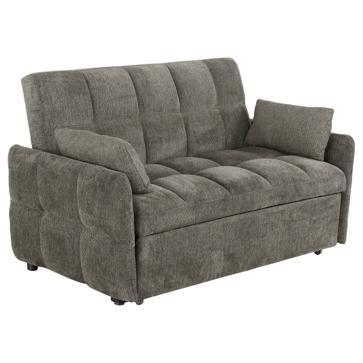 Cotswold Upholstered Convertible Sleeper Sofa Bed Grey - Dark Grey