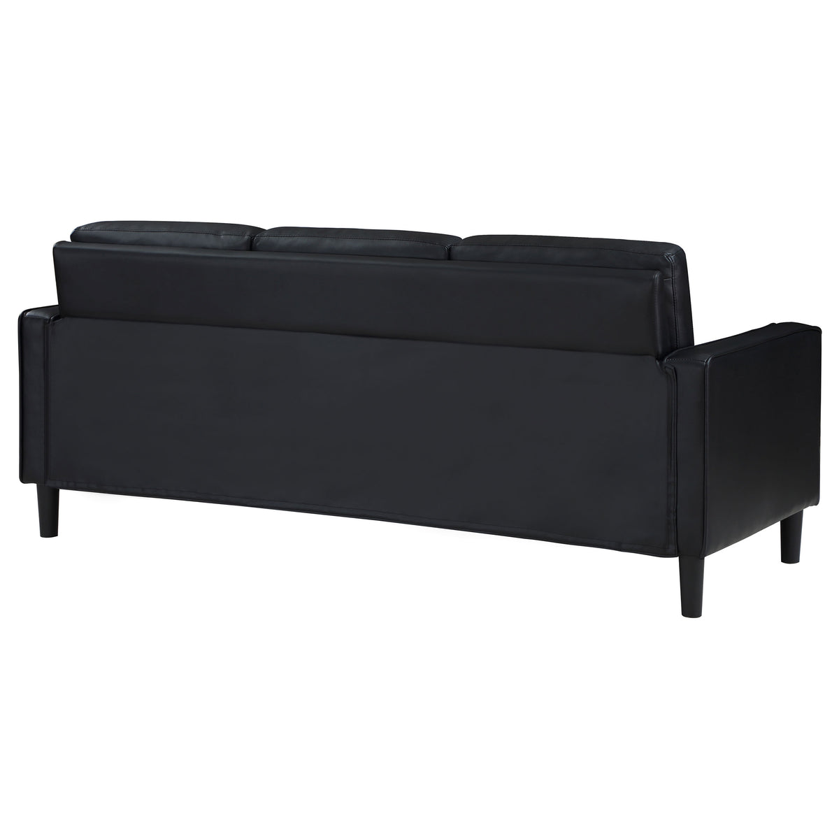 Ruth Upholstered Track Arm Sofa - Black