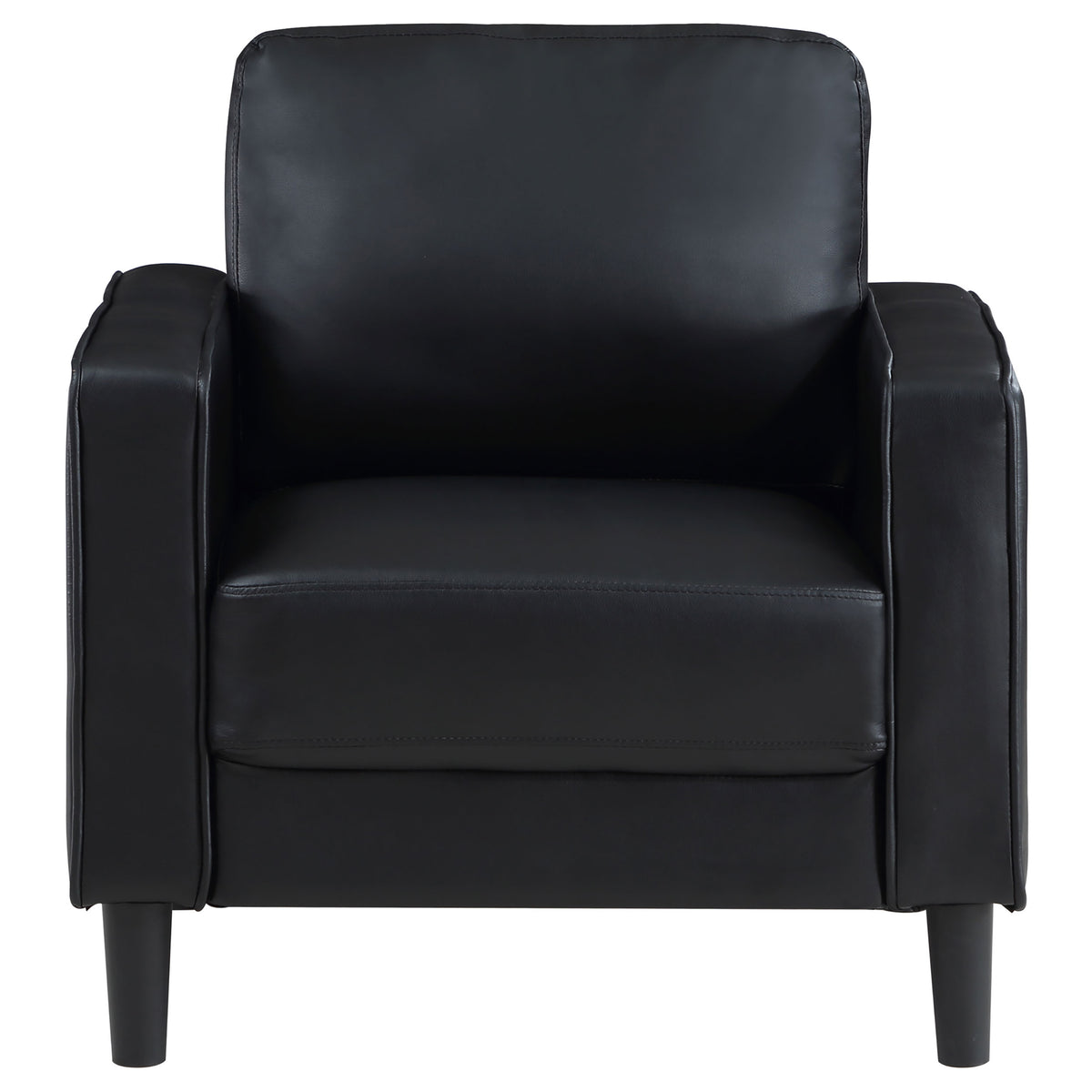 Ruth Upholstered Track Arm Accent Chair - Black
