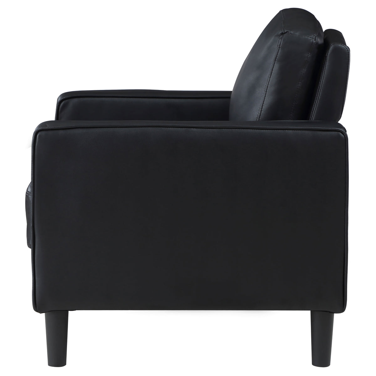 Ruth Upholstered Track Arm Accent Chair - Black
