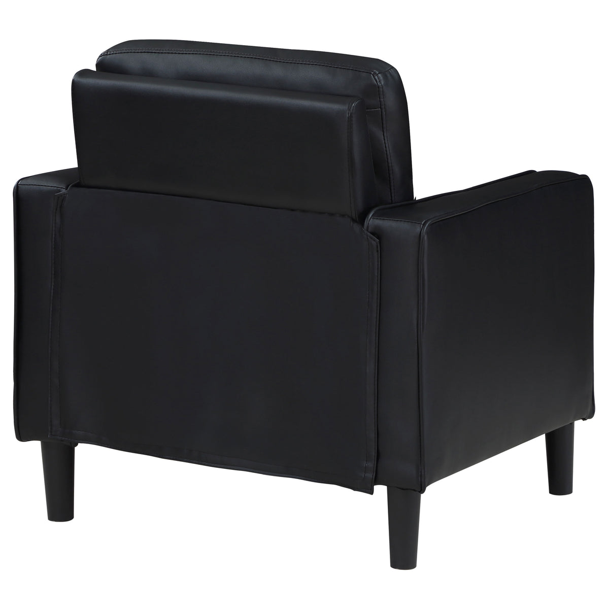 Ruth Upholstered Track Arm Accent Chair - Black