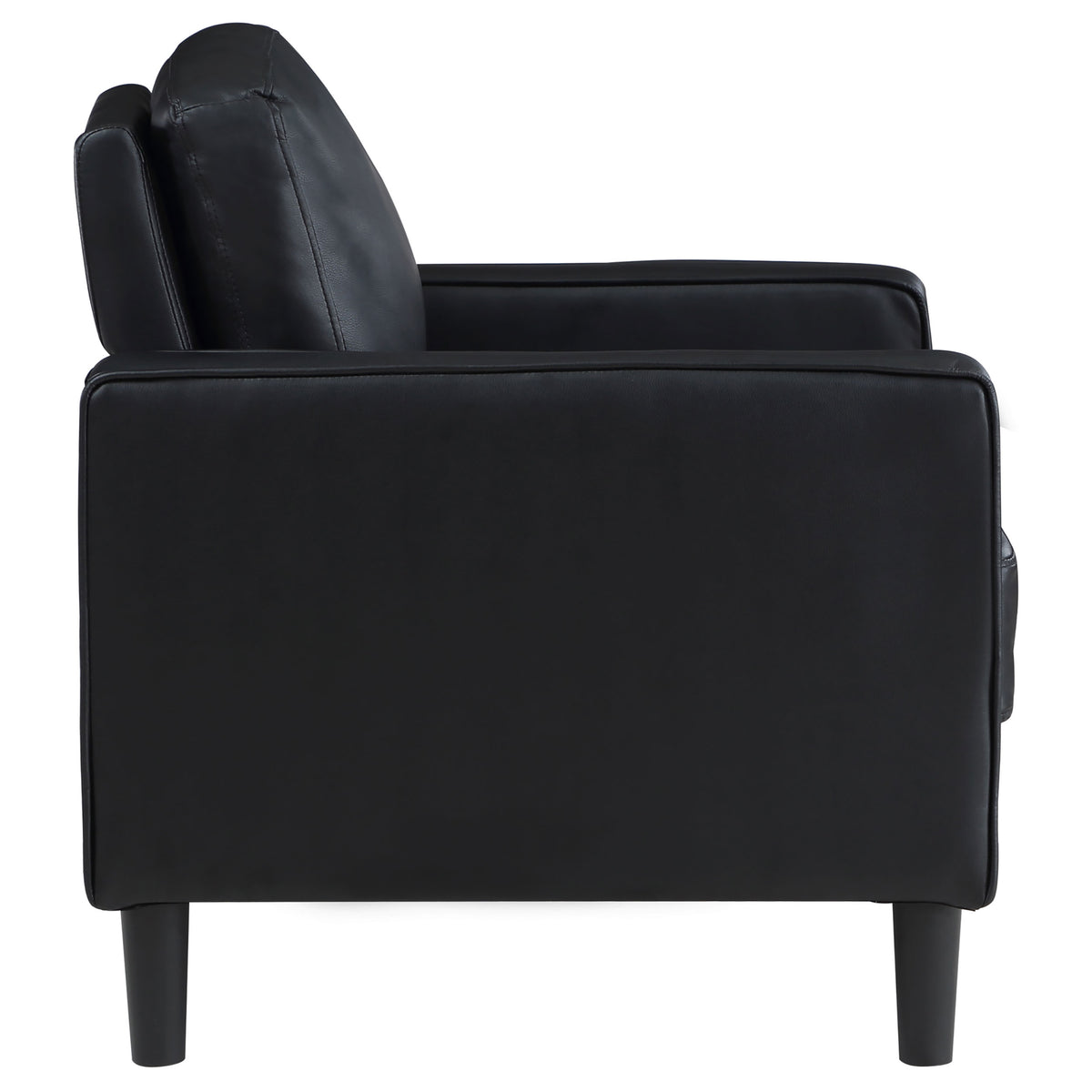 Ruth Upholstered Track Arm Accent Chair - Black