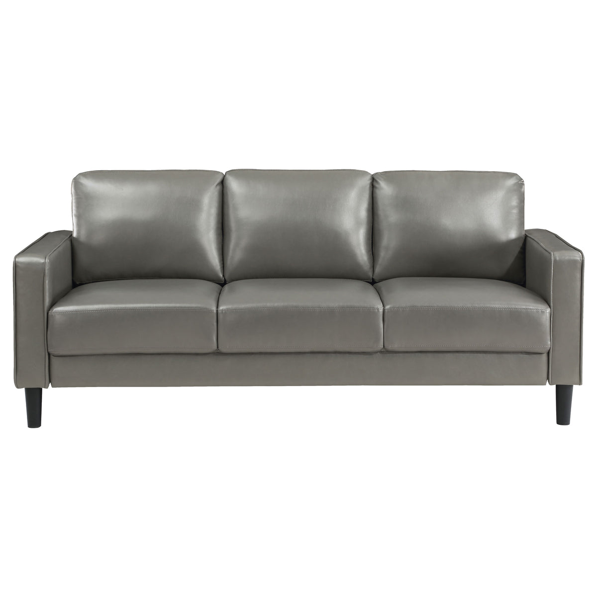 Ruth 3-piece Upholstered Track Arm Sofa Set - Grey