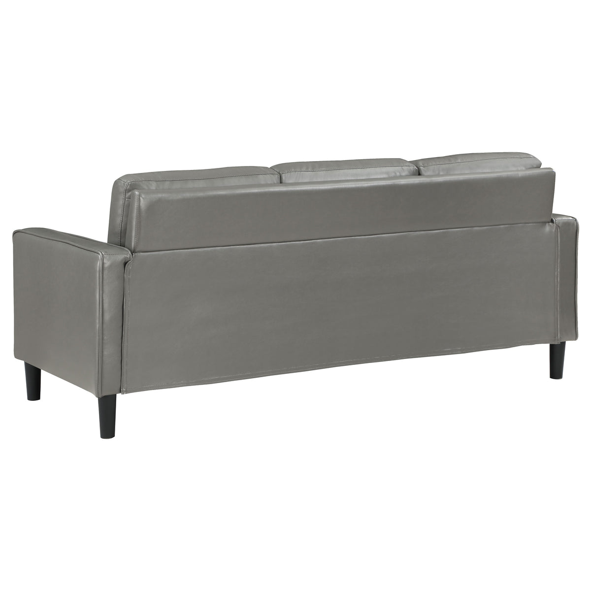 Ruth 3-piece Upholstered Track Arm Sofa Set - Grey