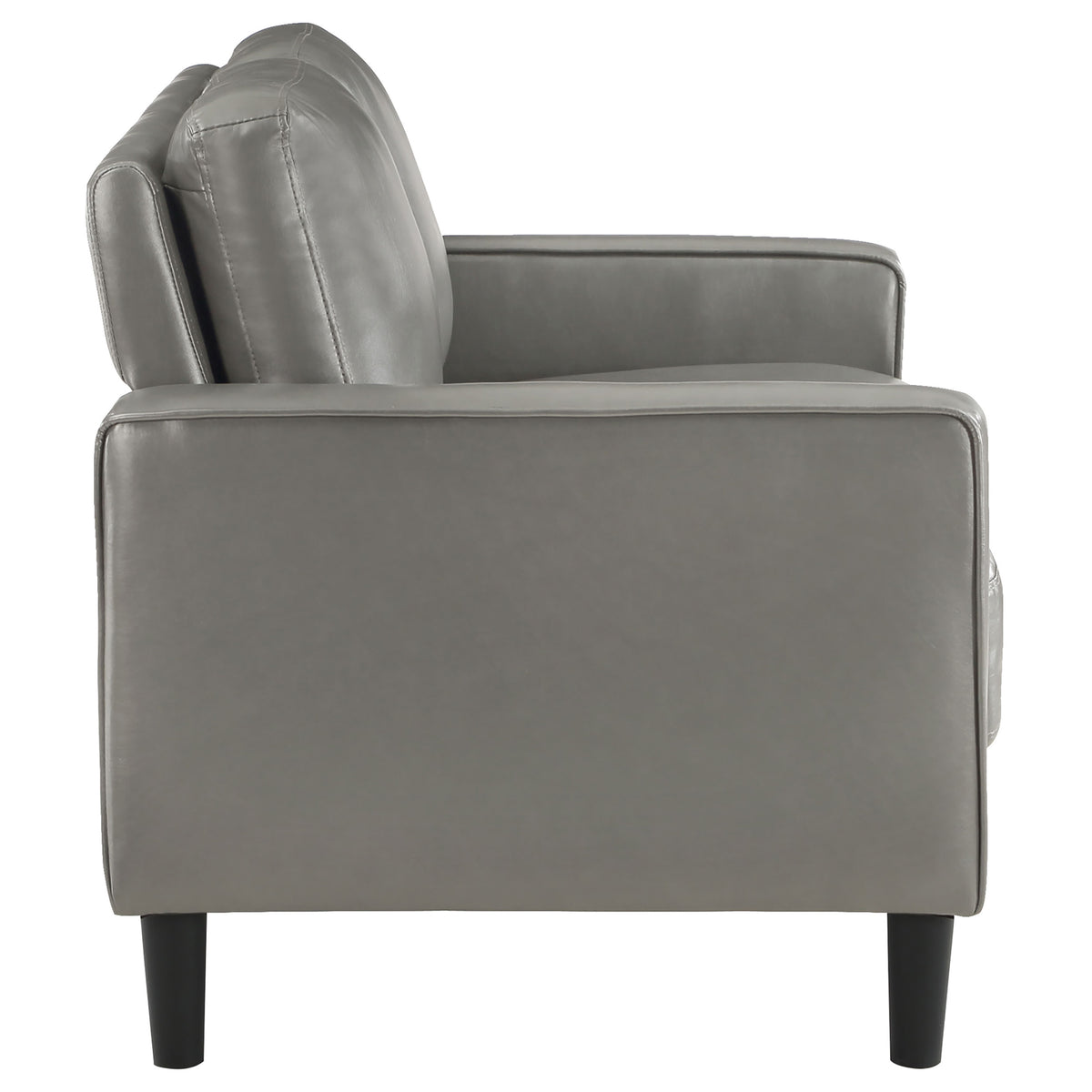 Ruth 3-piece Upholstered Track Arm Sofa Set - Grey