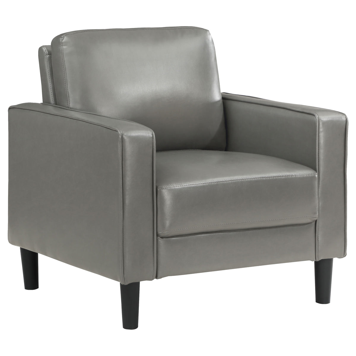 Ruth 3-piece Upholstered Track Arm Sofa Set - Grey