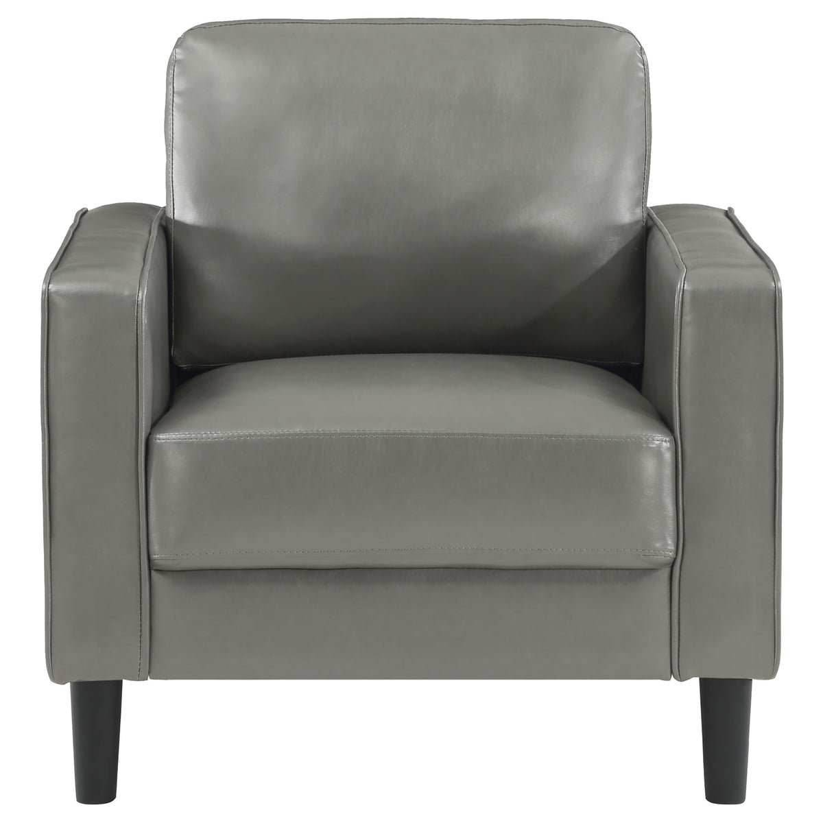 Ruth 3-piece Upholstered Track Arm Sofa Set - Grey