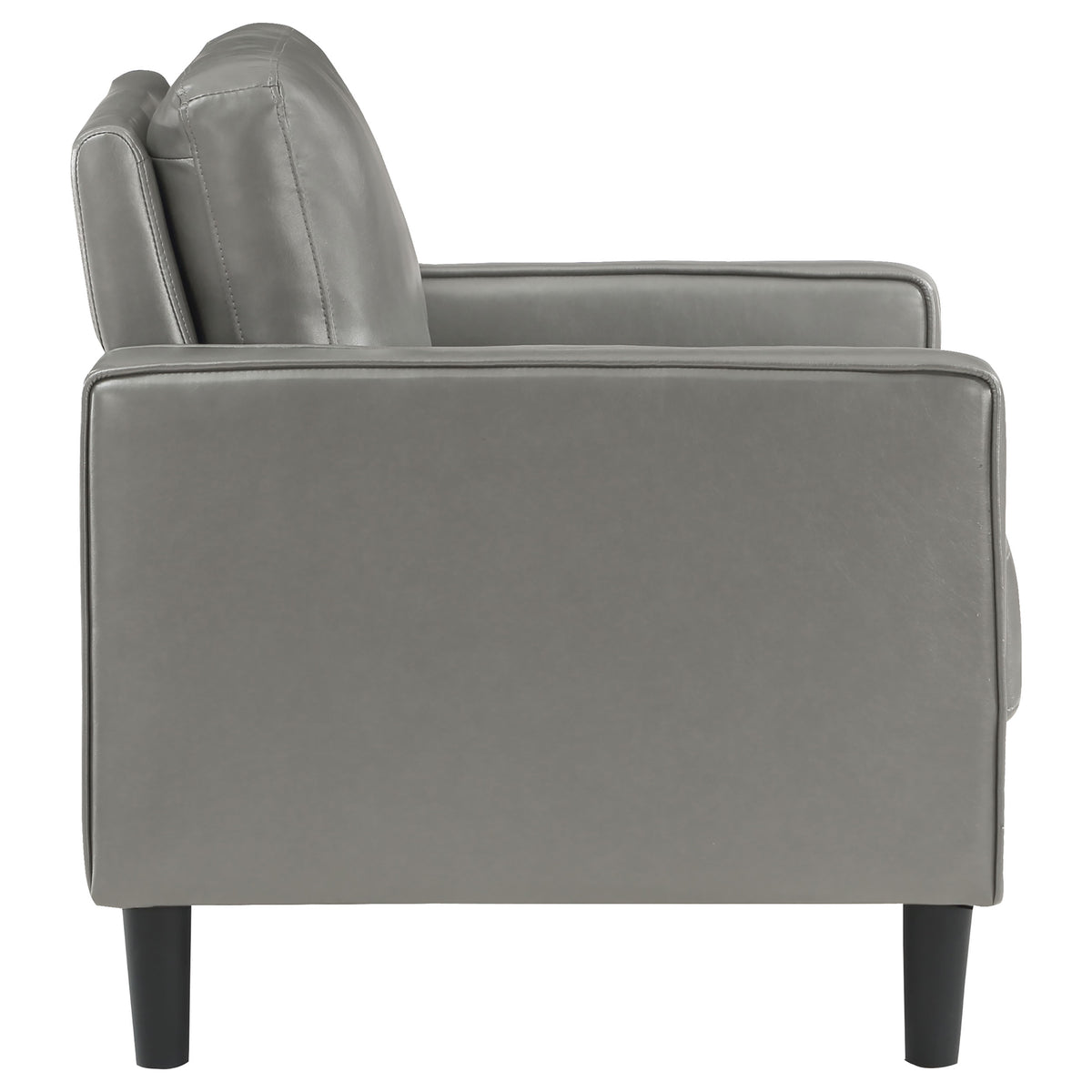 Ruth 3-piece Upholstered Track Arm Sofa Set - Grey