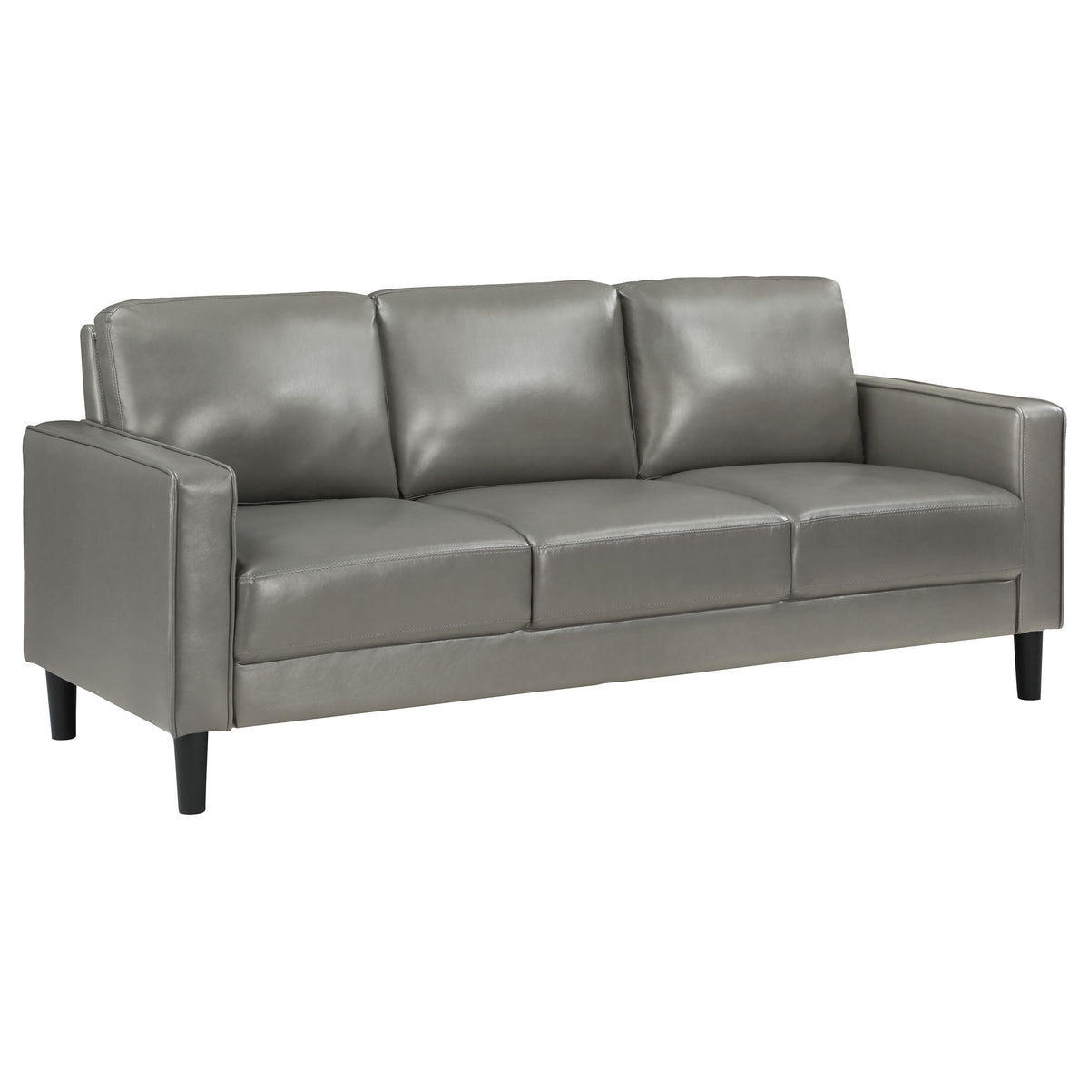 Ruth Upholstered Track Arm Sofa - Grey