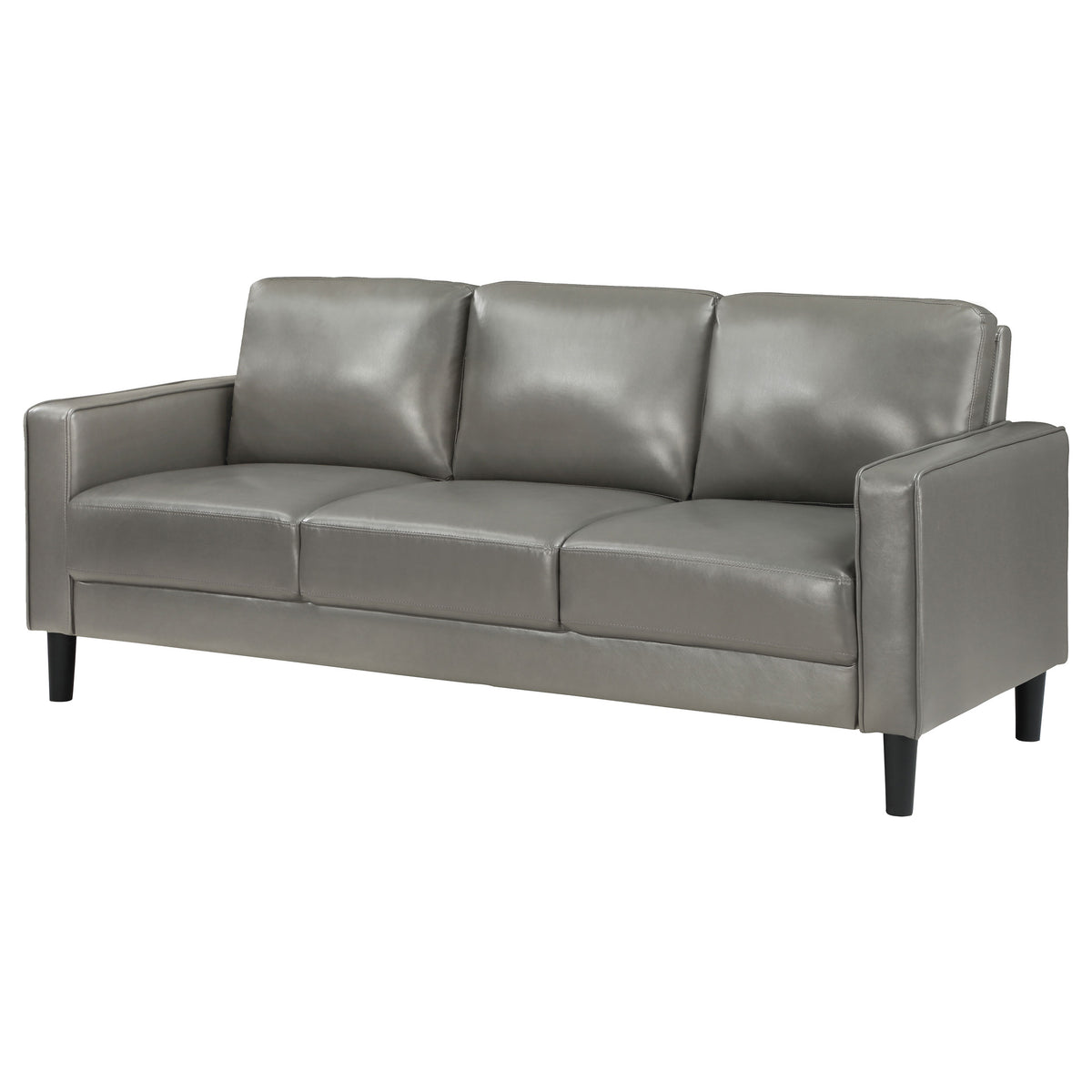 Ruth Upholstered Track Arm Sofa - Grey