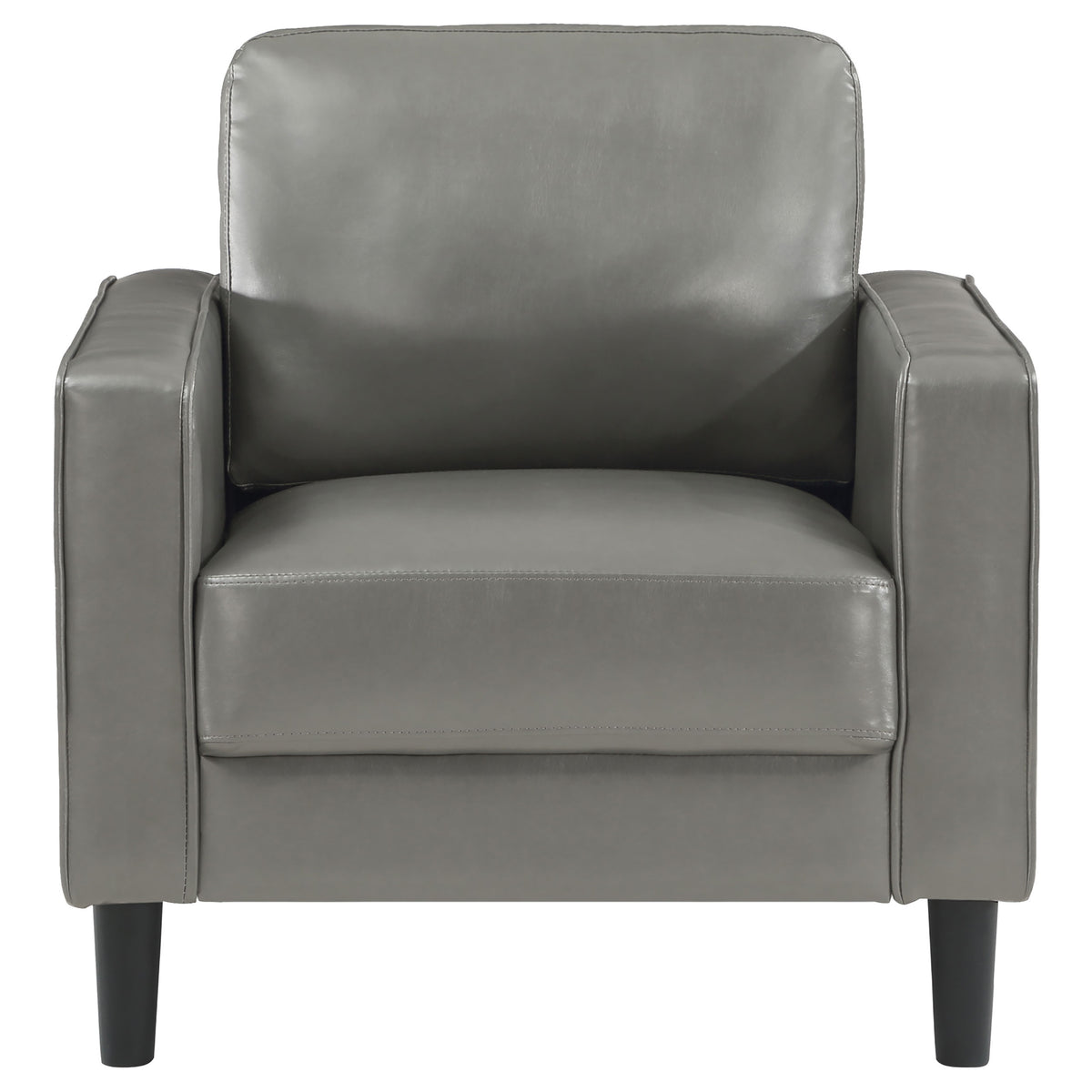 Ruth Upholstered Track Arm Accent Chair - Grey