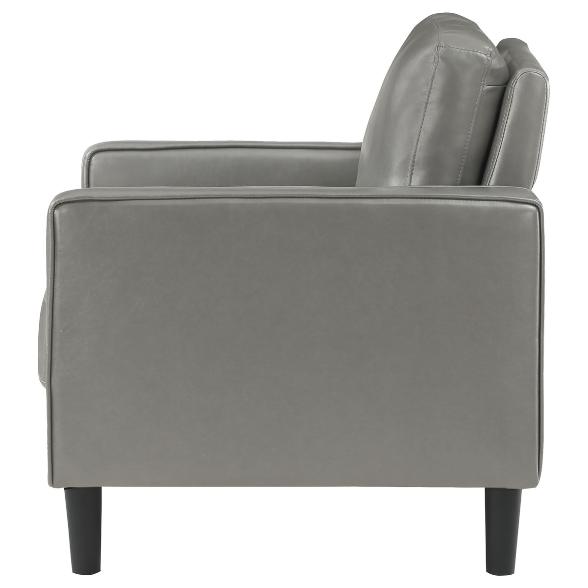 Ruth Upholstered Track Arm Accent Chair - Grey