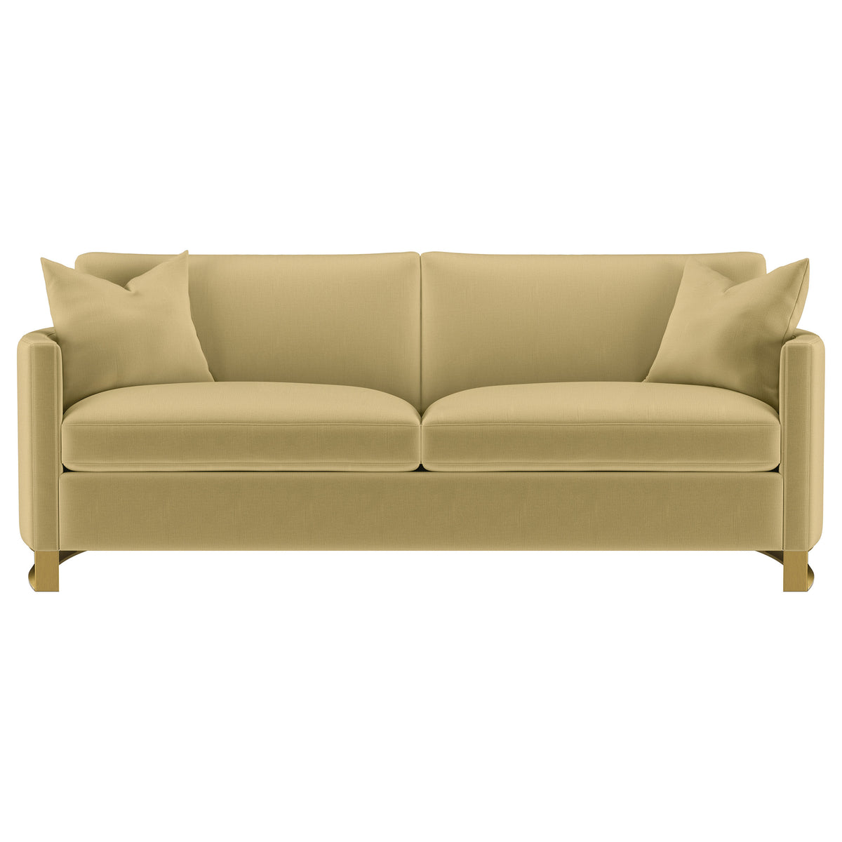 Corliss Upholstered Curved Track Arm Sofa - Camel