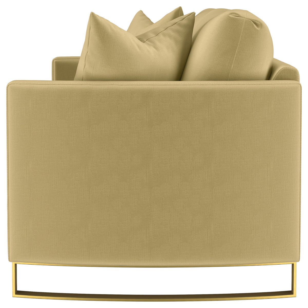 Corliss Upholstered Curved Track Arm Sofa - Camel