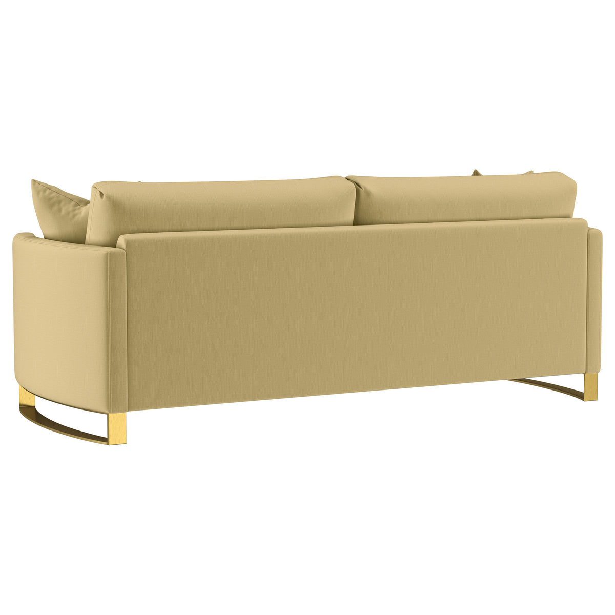 Corliss Upholstered Curved Track Arm Sofa - Camel
