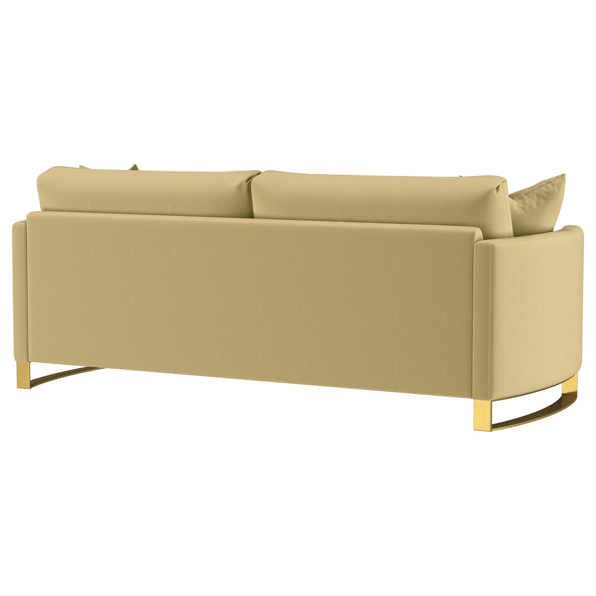 Corliss Upholstered Curved Track Arm Sofa - Camel