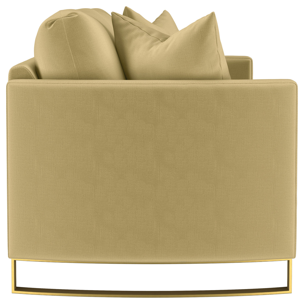 Corliss Upholstered Curved Track Arm Sofa - Camel