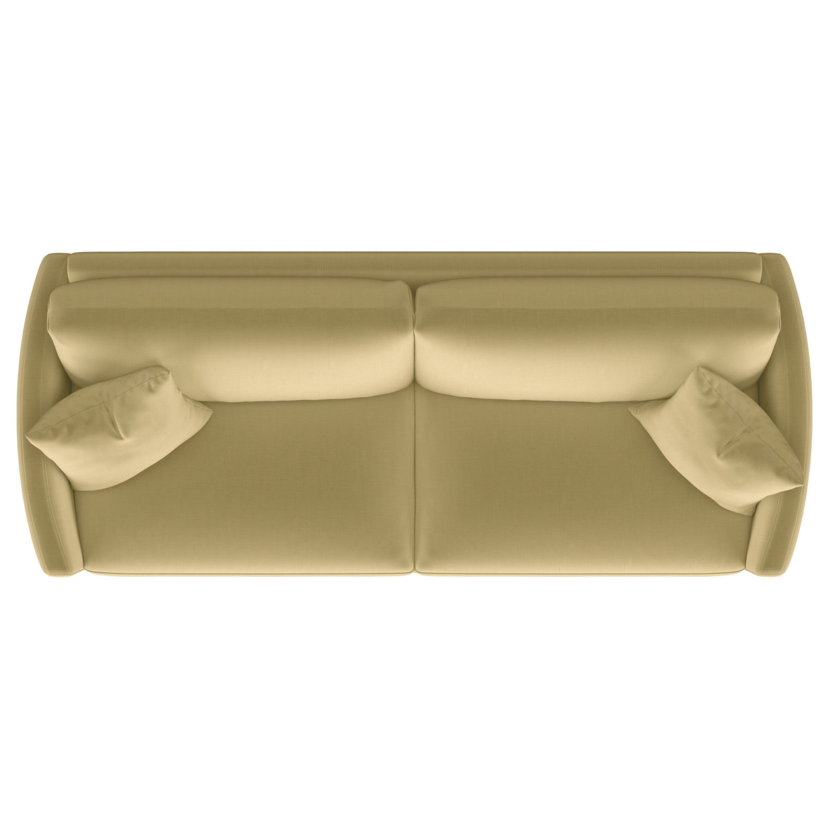 Corliss Upholstered Curved Track Arm Sofa - Camel
