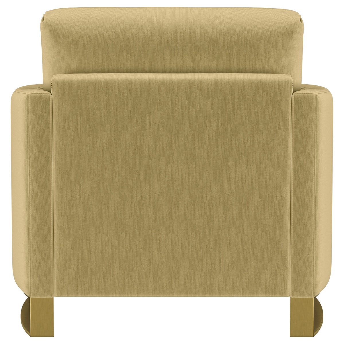 Corliss Upholstered Curved Track Arm Chair - Camel