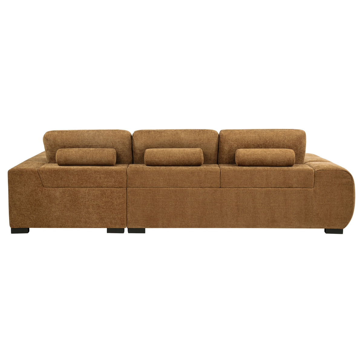 Octavia Tufted 2-Piece Sectional Chaise Sofa - Amber