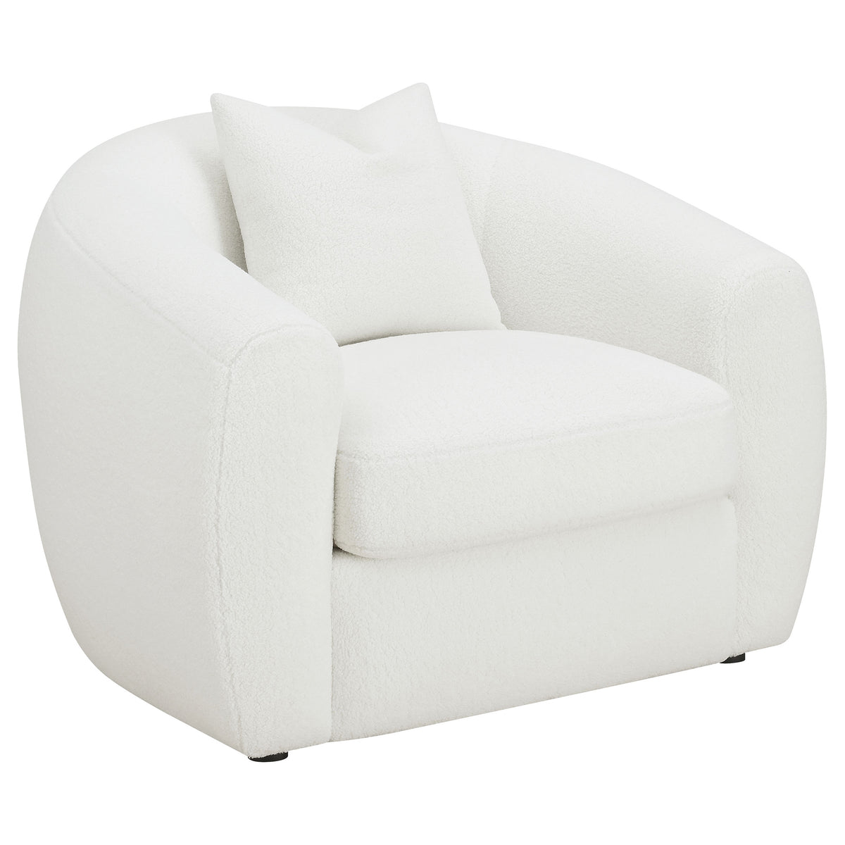 Isabella 3-piece Sherpa Upholstered Sofa Set Natural