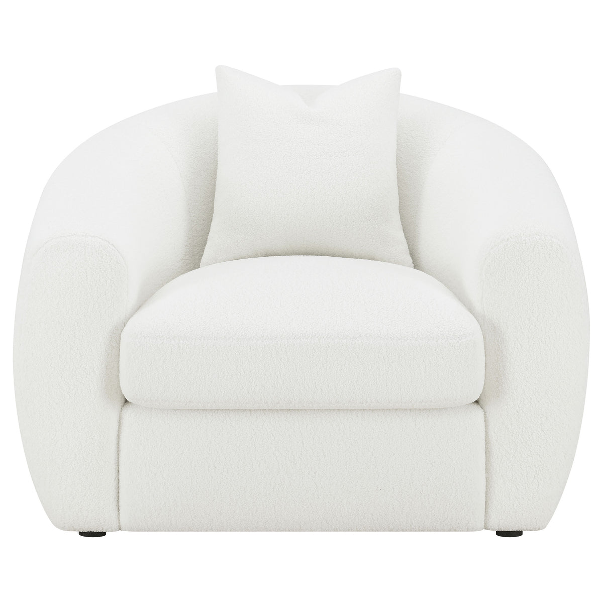 Isabella 3-piece Sherpa Upholstered Sofa Set Natural