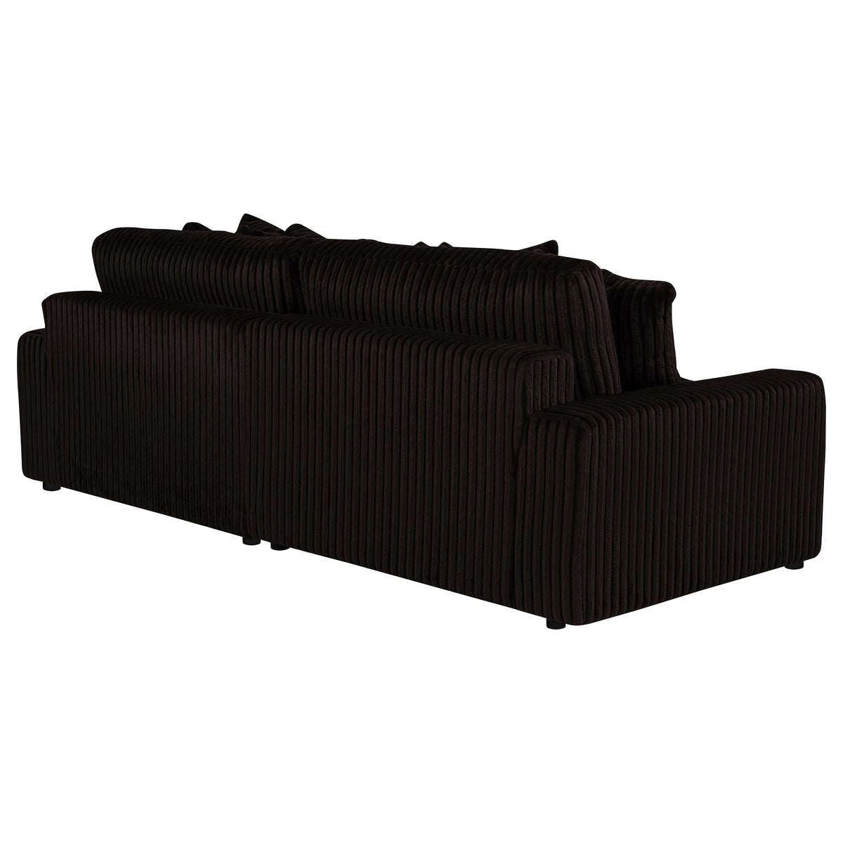 Blaine 2-Piece Corduroy Reversible Chaise Sectional Sofa - Chocolate Brown