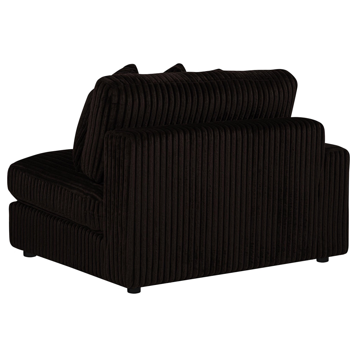 Blaine 2-Piece Corduroy Reversible Chaise Sectional Sofa - Chocolate Brown