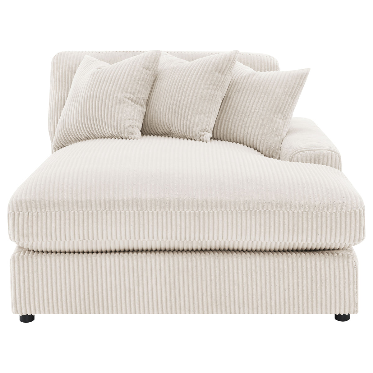 Blaine 2-Piece Corduroy Reversible Chaise Sectional Sofa - Sand