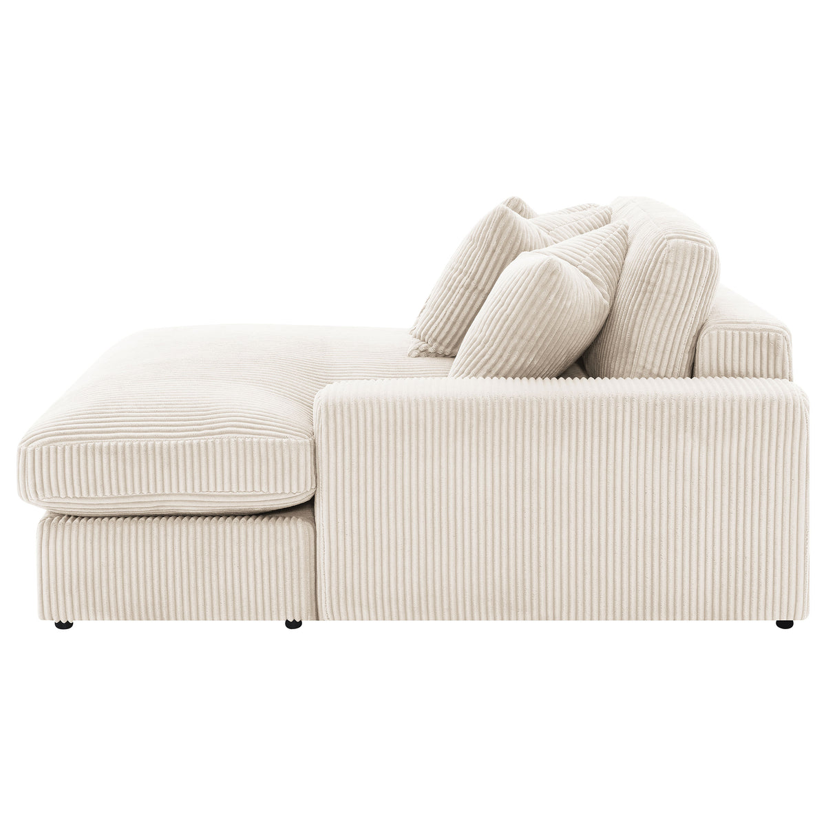 Blaine 2-Piece Corduroy Reversible Chaise Sectional Sofa - Sand