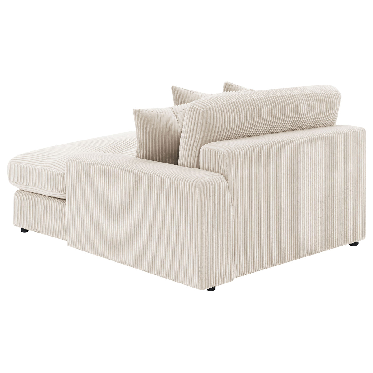 Blaine 2-Piece Corduroy Reversible Chaise Sectional Sofa - Sand