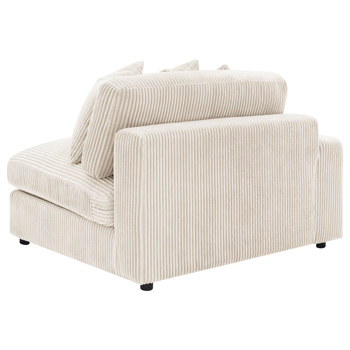 Blaine 2-Piece Corduroy Reversible Chaise Sectional Sofa - Sand